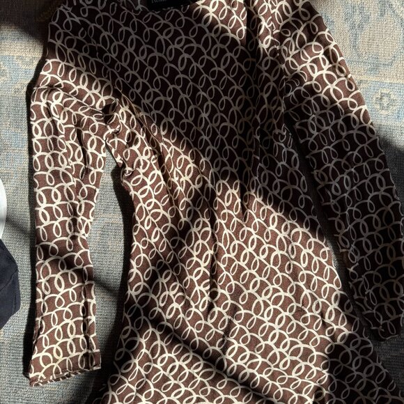 Realisation Par The Rainey Mini Dress in Landline Brown, XL - Picture 5 of 6